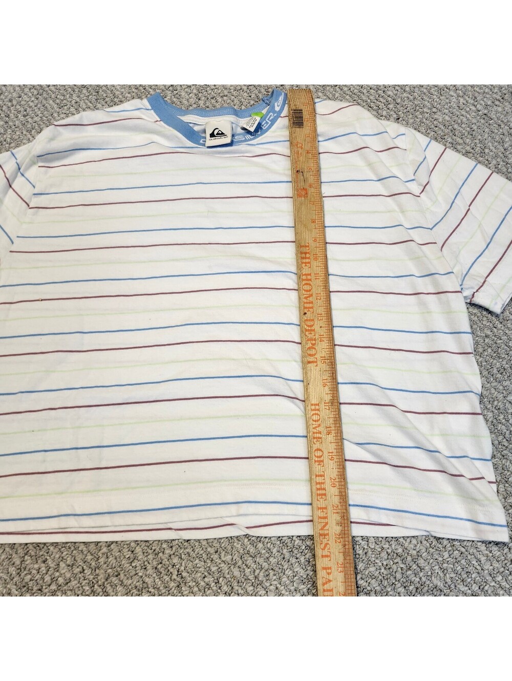 Quiksilver Striped Short Sleeve T-Shirt Multicolor Size XS/S - Picture 4 of 6